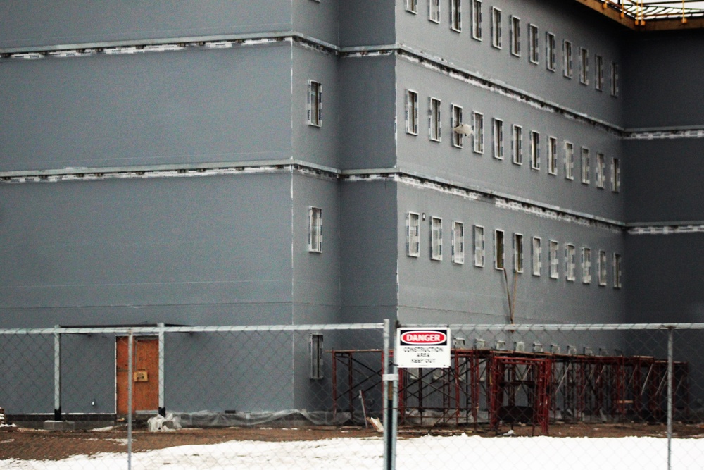 January 2021 barracks construction at Fort McCoy