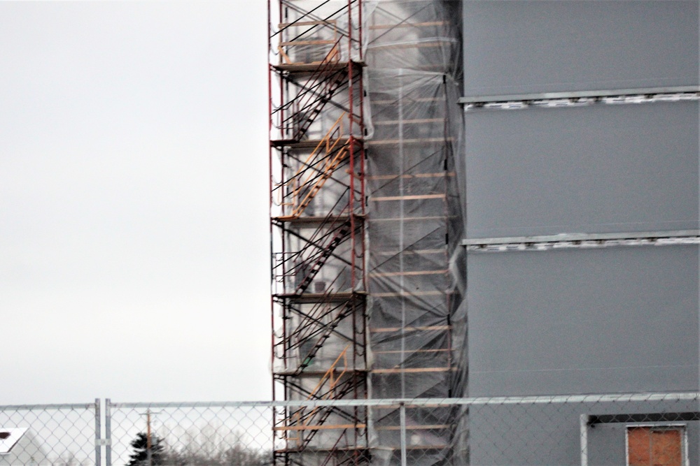 January 2021 barracks construction at Fort McCoy