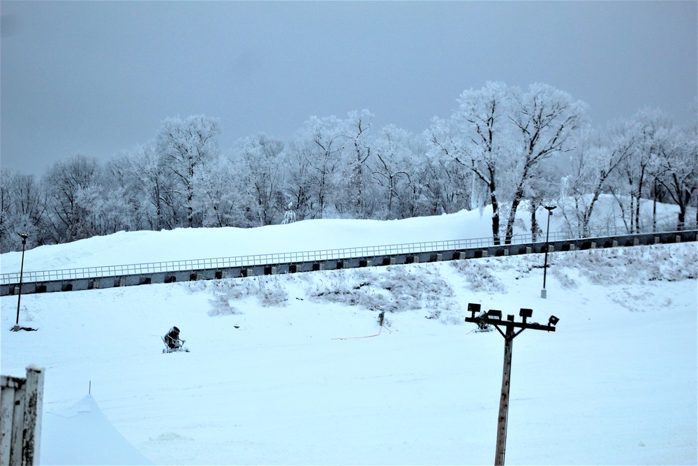 Wintry scenes at Fort McCoy's Whitetail Ridge Ski Area
