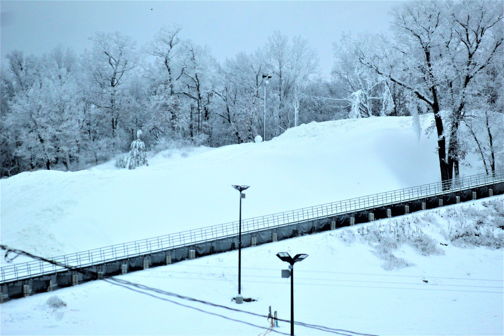 Wintry scenes at Fort McCoy's Whitetail Ridge Ski Area