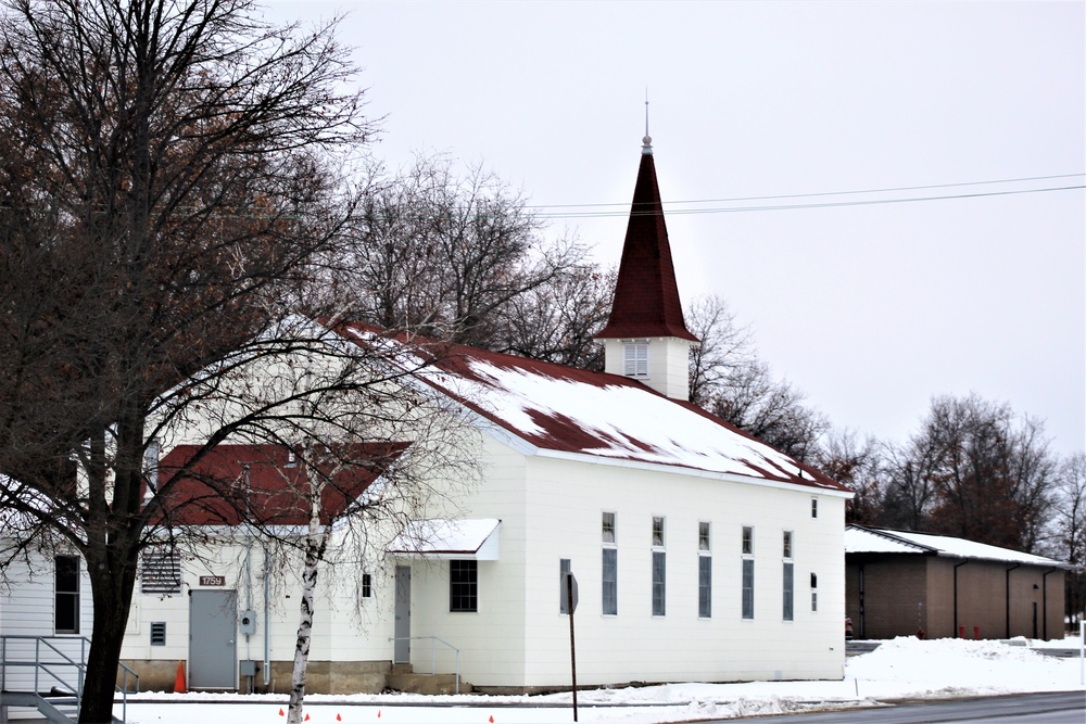 Chapel buildings at Fort McCoy