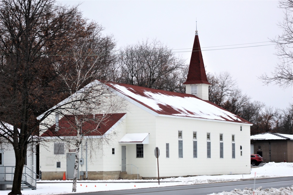 Chapel buildings at Fort McCoy