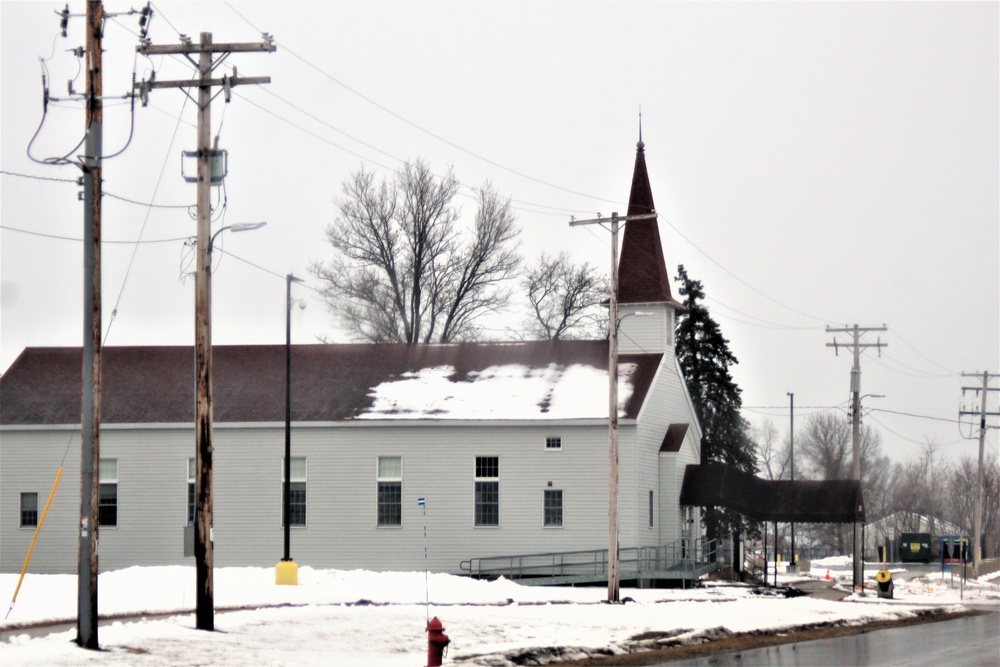 Chapel buildings at Fort McCoy