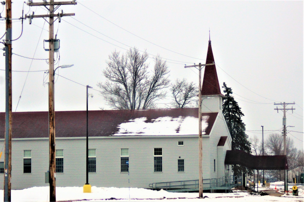 Chapel buildings at Fort McCoy