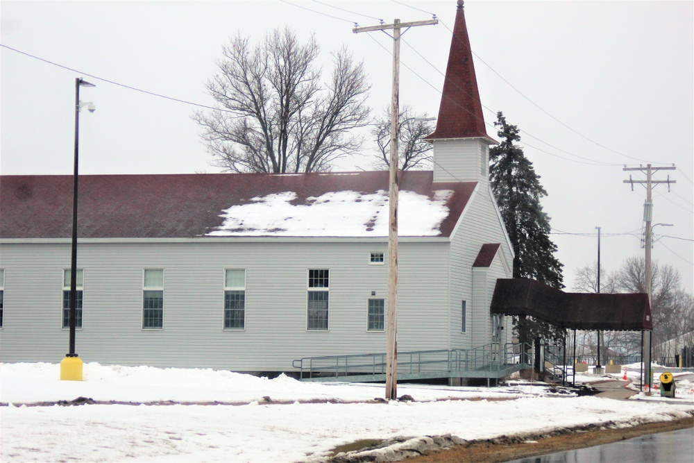 Chapel buildings at Fort McCoy