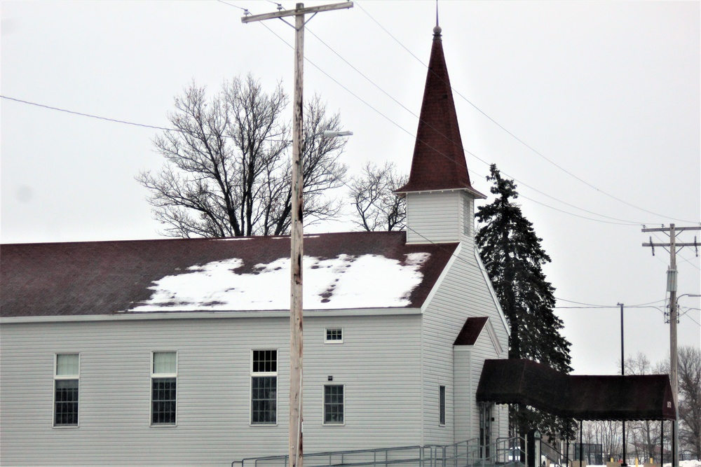 Chapel buildings at Fort McCoy