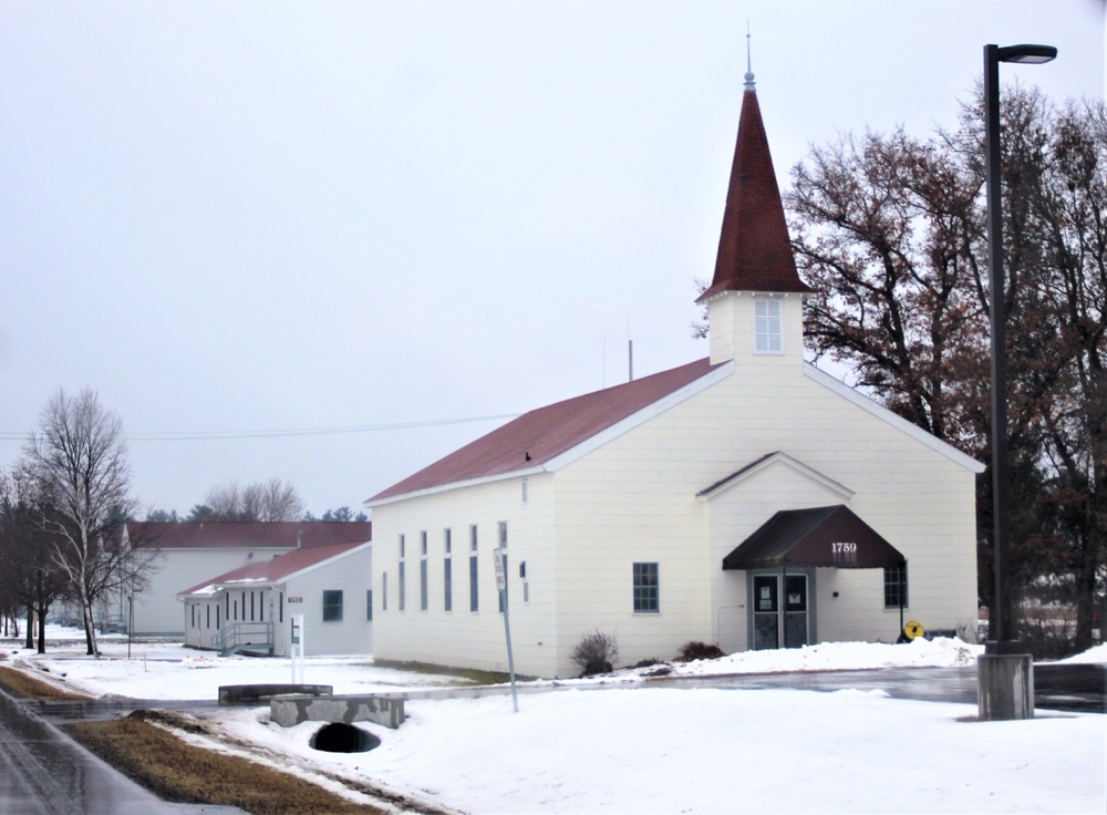 Chapel buildings at Fort McCoy