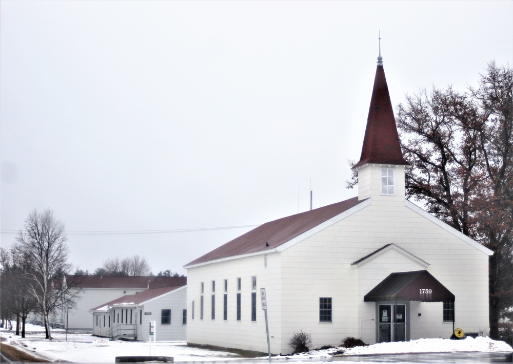 Chapel buildings at Fort McCoy