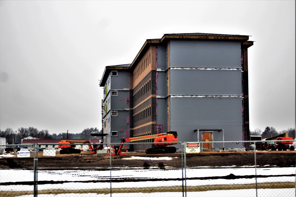 January 2021 barracks construction at Fort McCoy