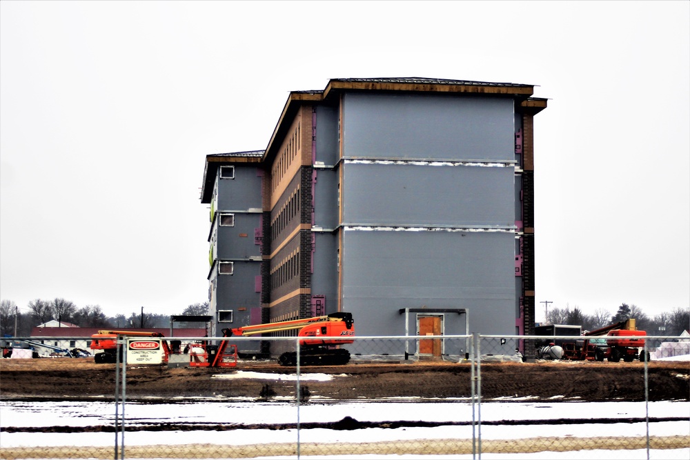 January 2021 barracks construction at Fort McCoy