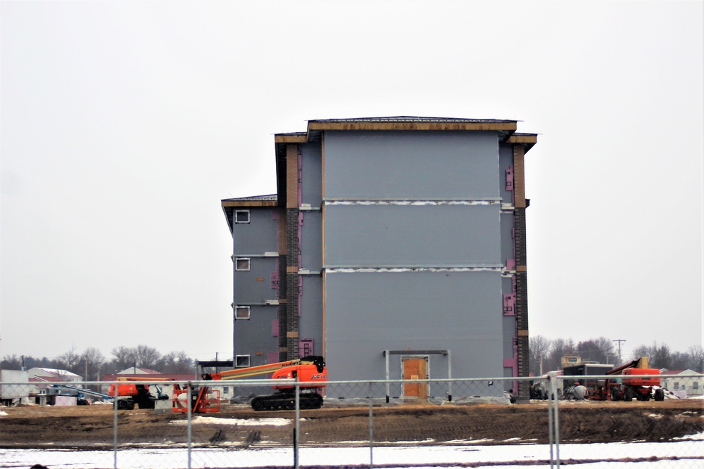 January 2021 barracks construction at Fort McCoy