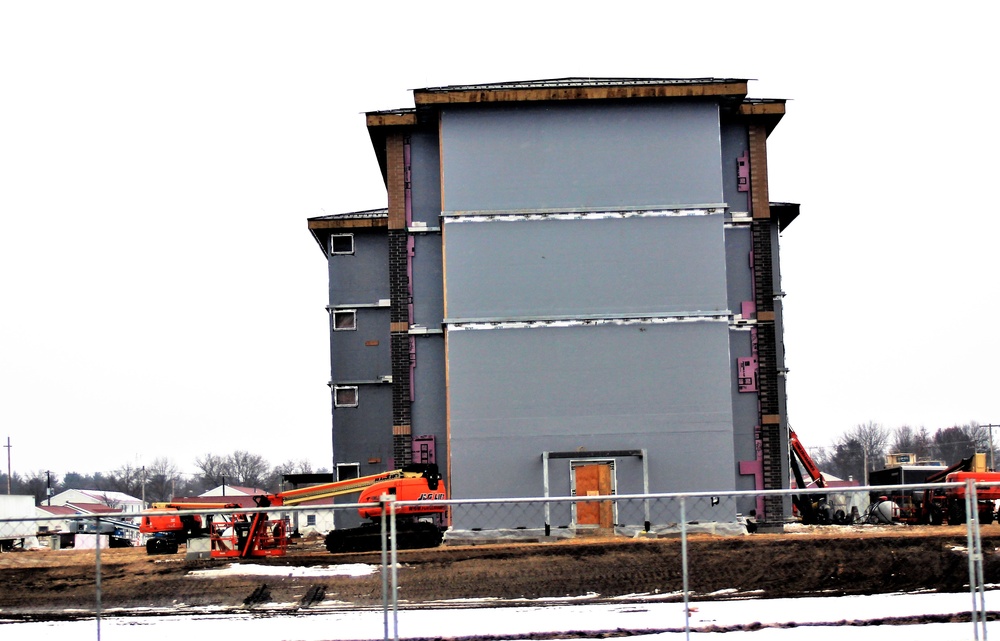 January 2021 barracks construction at Fort McCoy