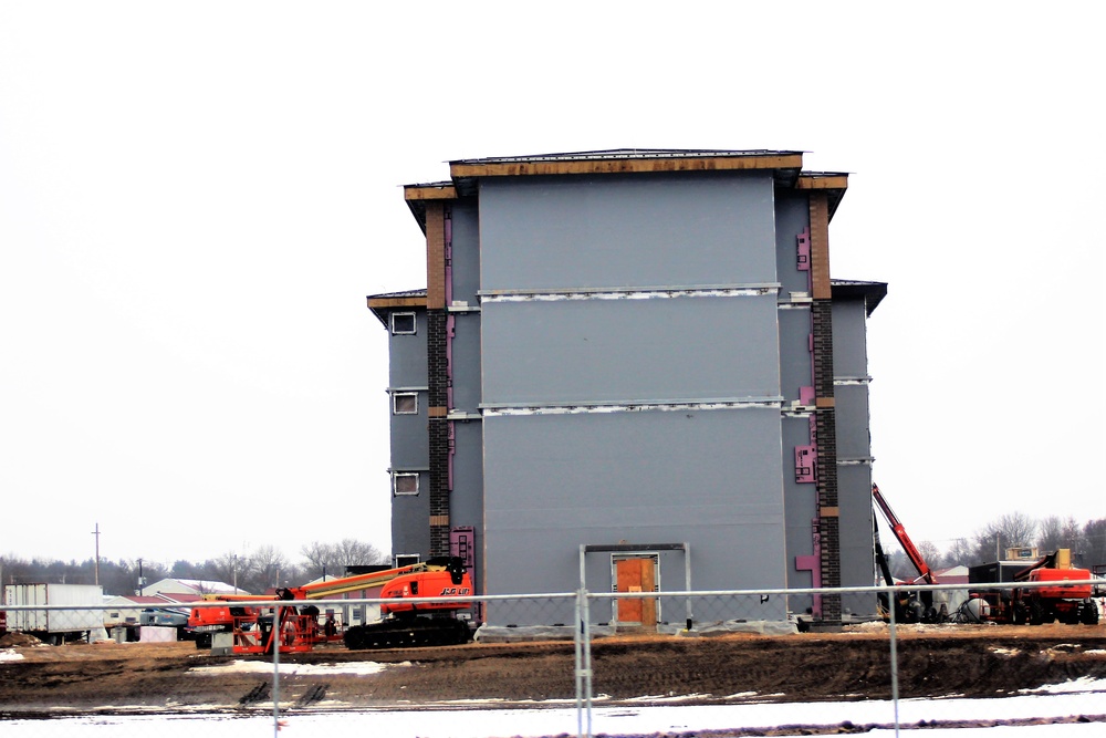 January 2021 barracks construction at Fort McCoy