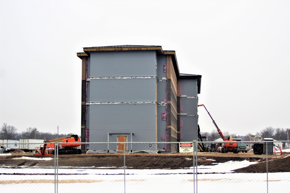 January 2021 barracks construction at Fort McCoy