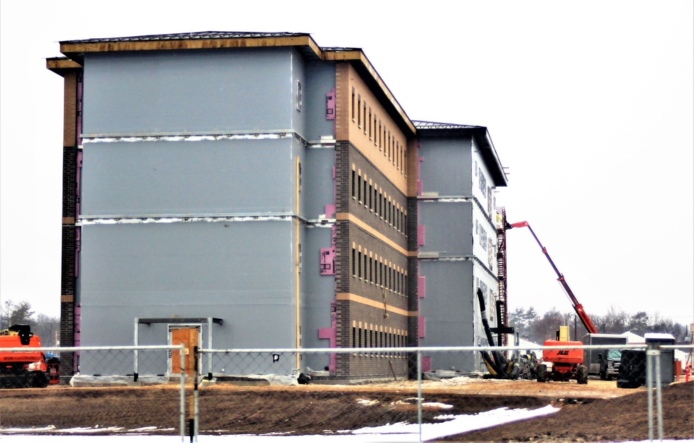 January 2021 barracks construction at Fort McCoy