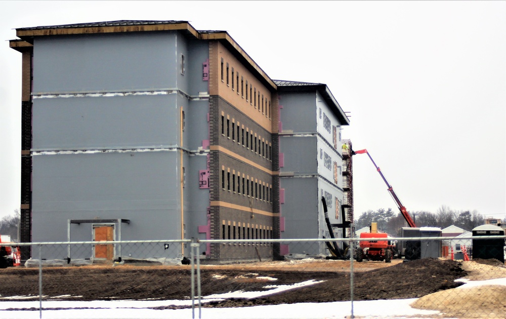 January 2021 barracks construction at Fort McCoy