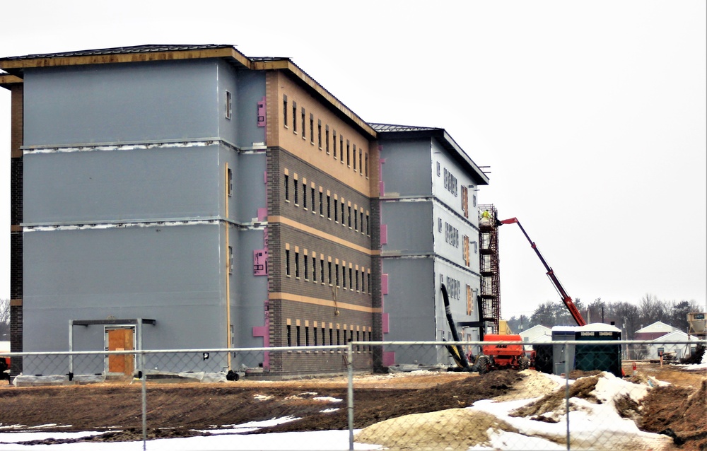 January 2021 barracks construction at Fort McCoy