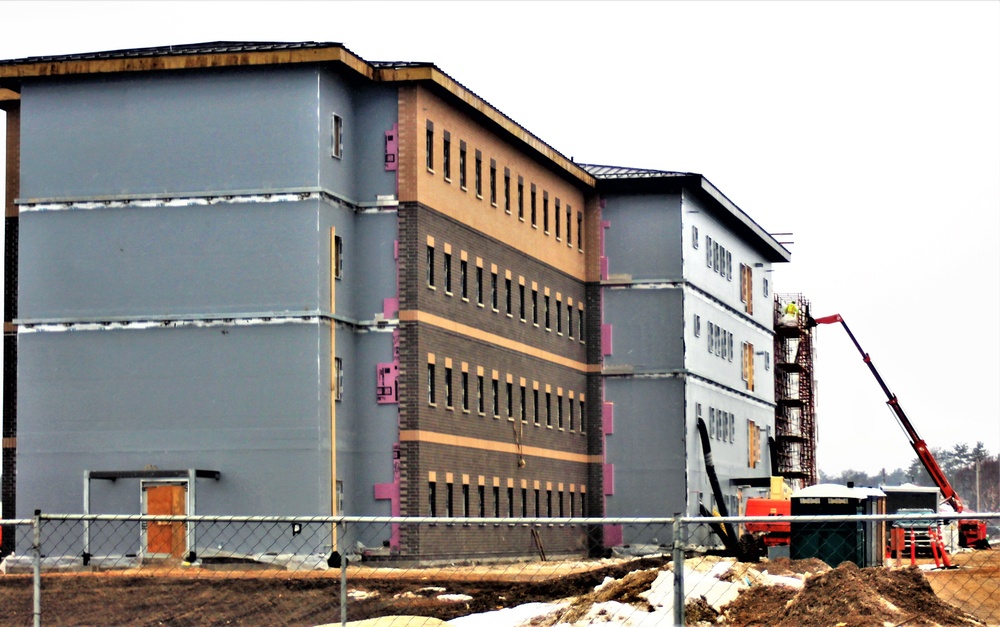 January 2021 barracks construction at Fort McCoy