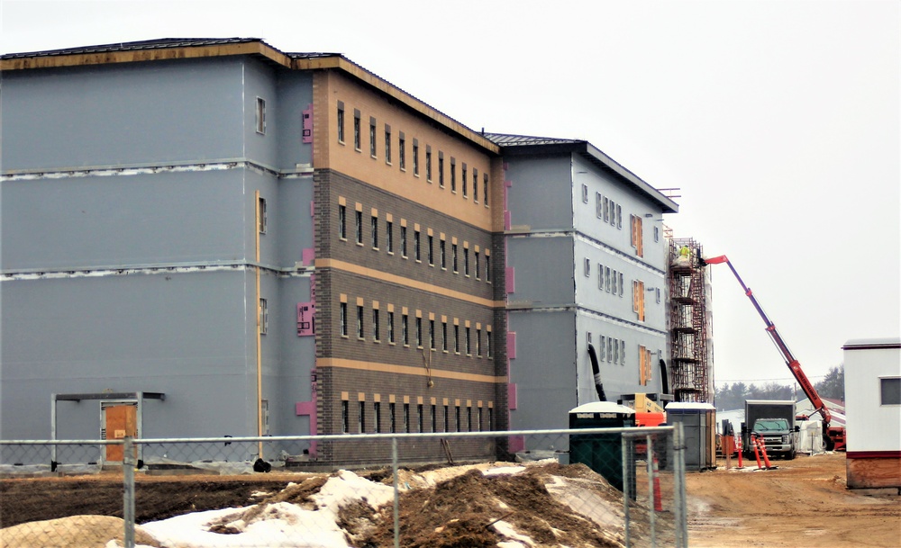 January 2021 barracks construction at Fort McCoy