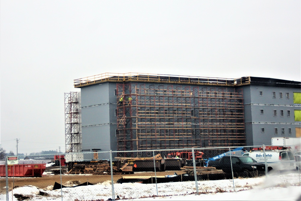 January 2021 barracks construction at Fort McCoy