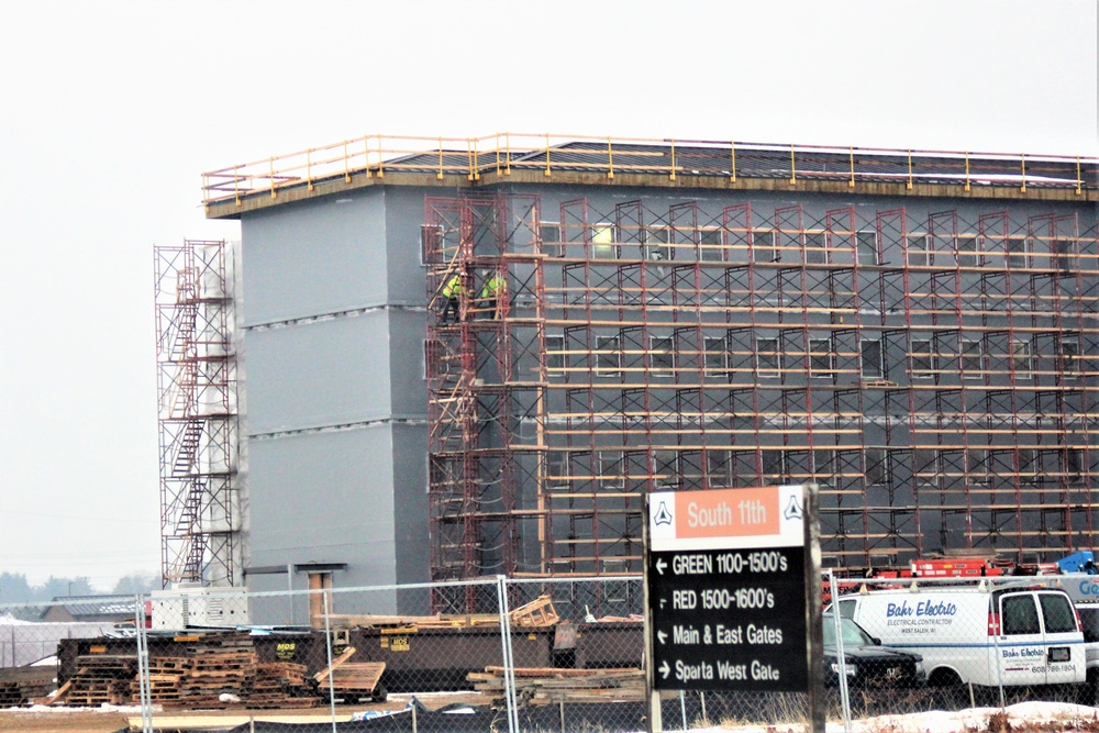 January 2021 barracks construction at Fort McCoy