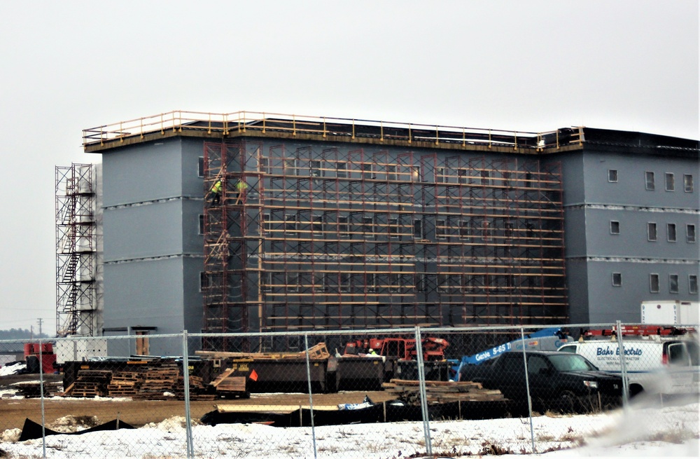 January 2021 barracks construction at Fort McCoy