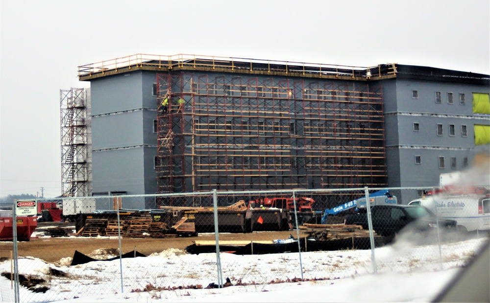 January 2021 barracks construction at Fort McCoy