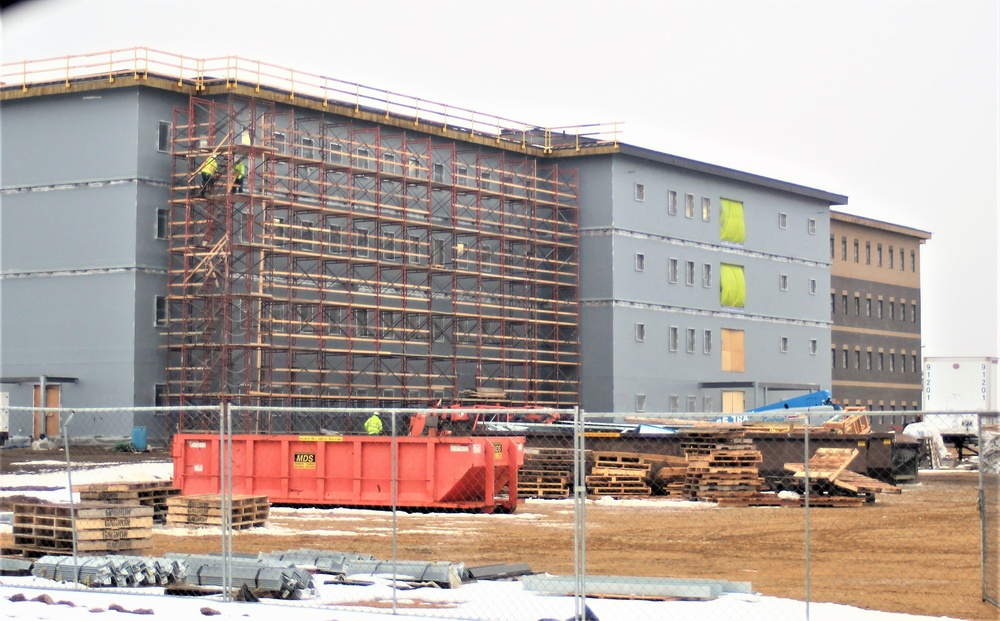 January 2021 barracks construction at Fort McCoy