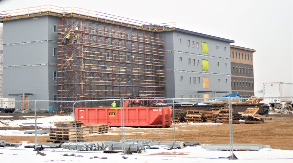 January 2021 barracks construction at Fort McCoy