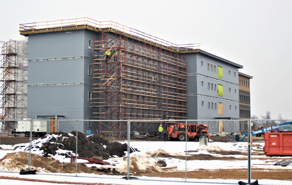 January 2021 barracks construction at Fort McCoy