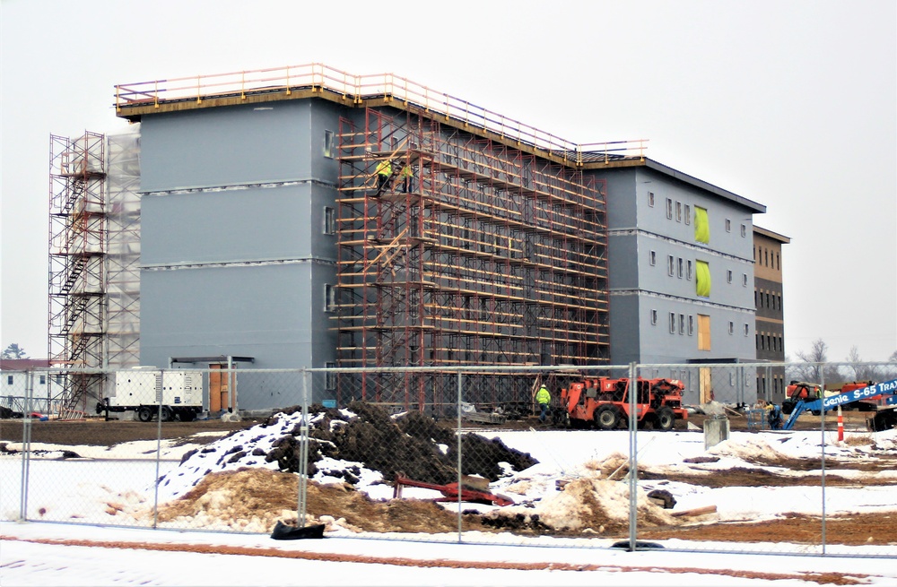 January 2021 barracks construction at Fort McCoy