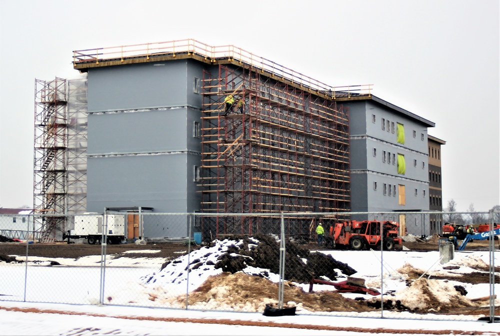 January 2021 barracks construction at Fort McCoy