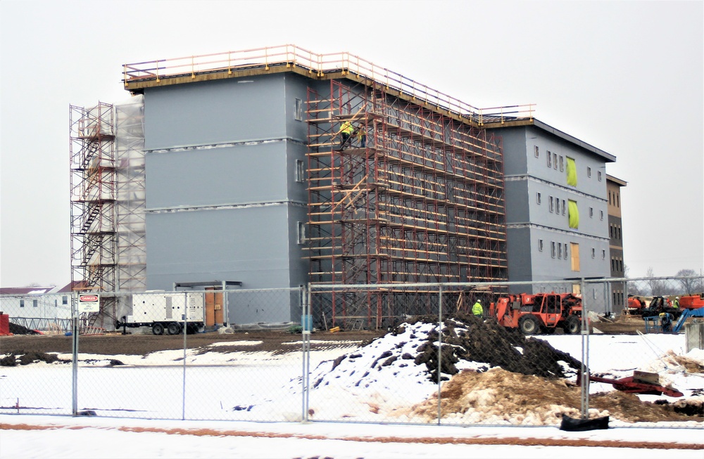 January 2021 barracks construction at Fort McCoy