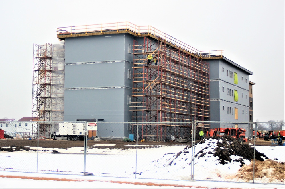 January 2021 barracks construction at Fort McCoy