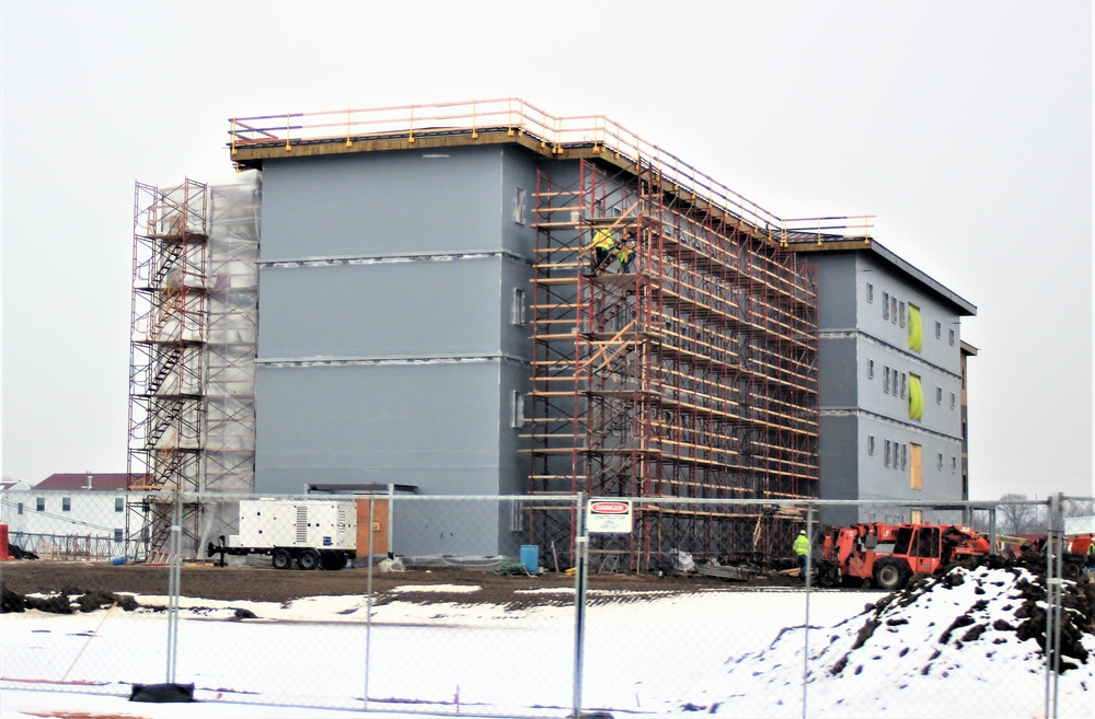 January 2021 barracks construction at Fort McCoy