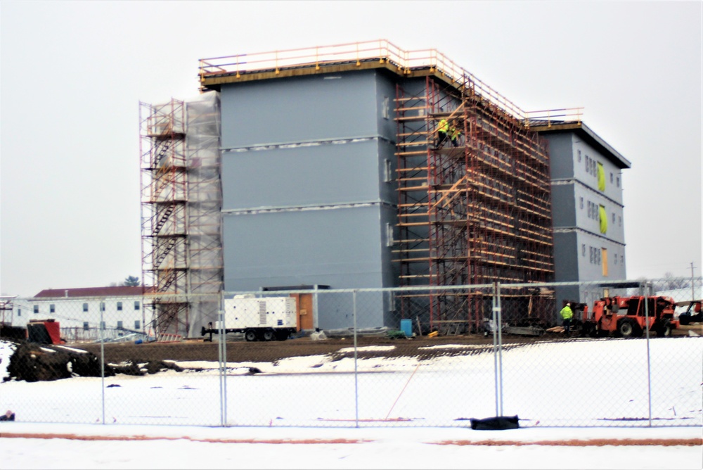 January 2021 barracks construction at Fort McCoy