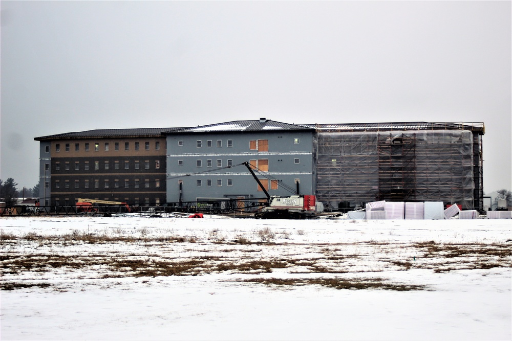 January 2021 barracks construction at Fort McCoy