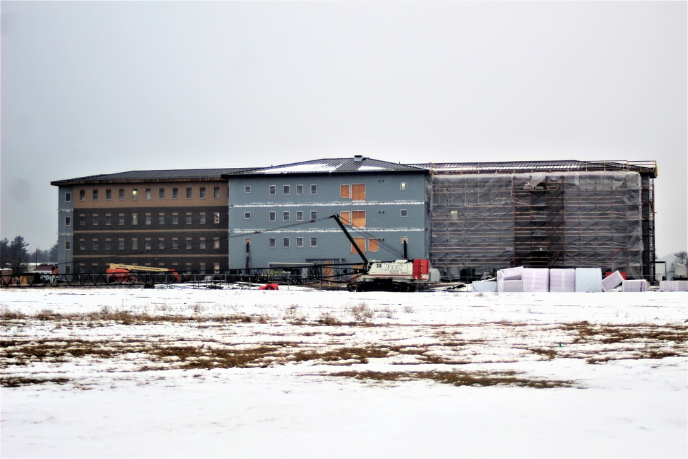 January 2021 barracks construction at Fort McCoy