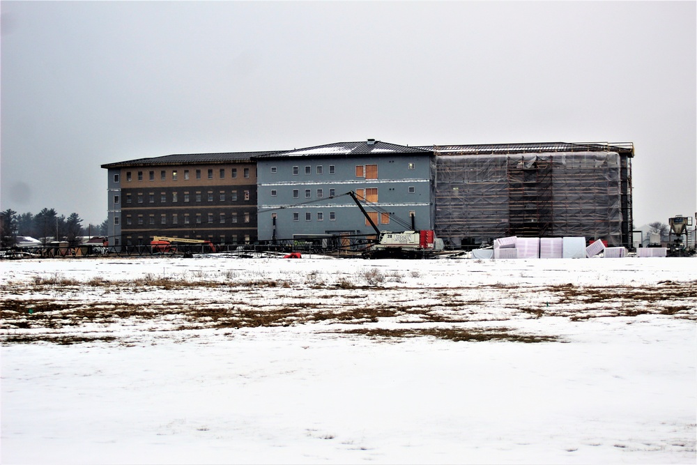 January 2021 barracks construction at Fort McCoy