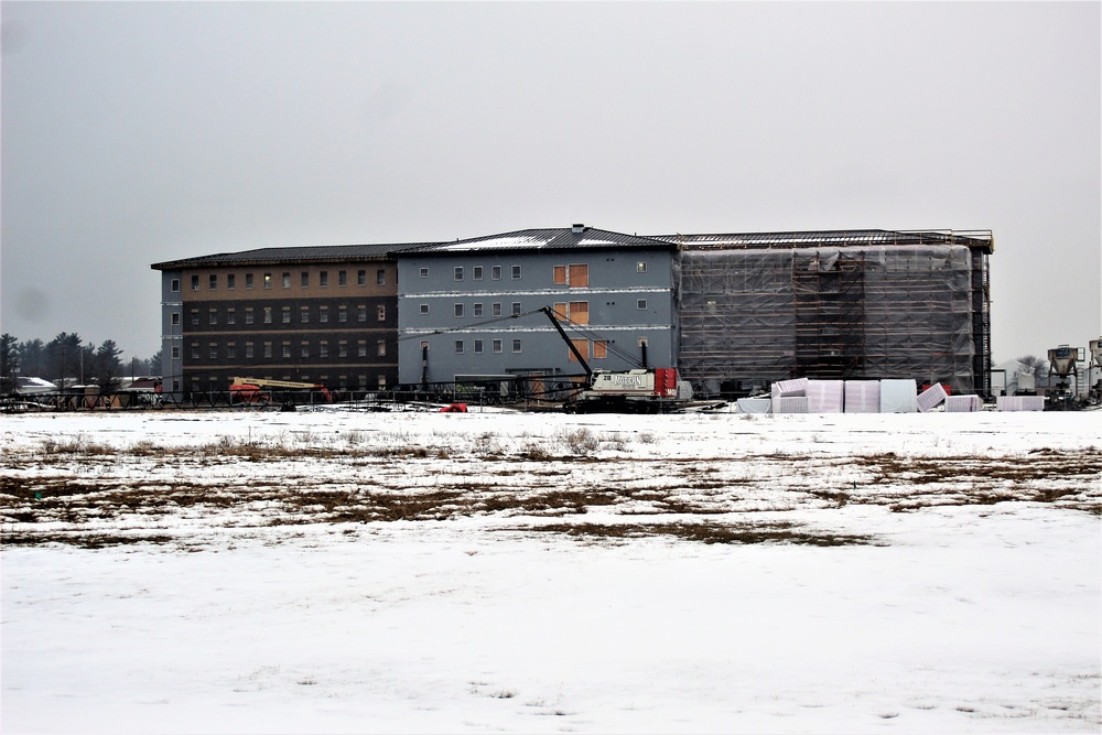 January 2021 barracks construction at Fort McCoy