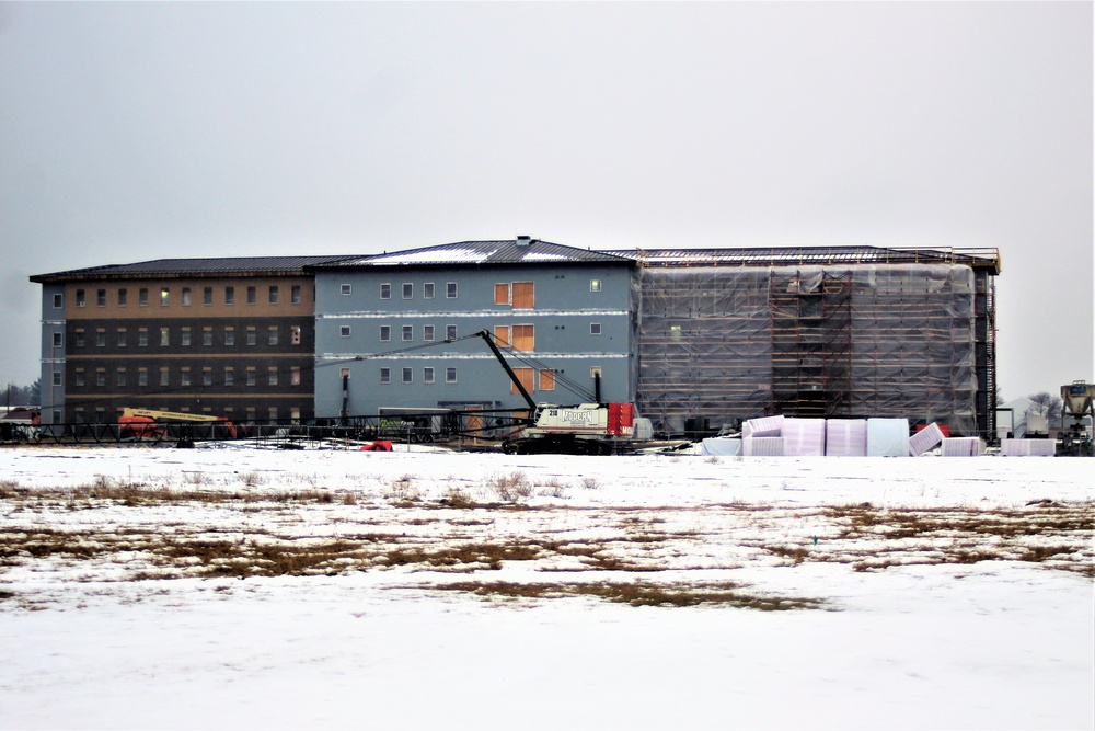 January 2021 barracks construction at Fort McCoy