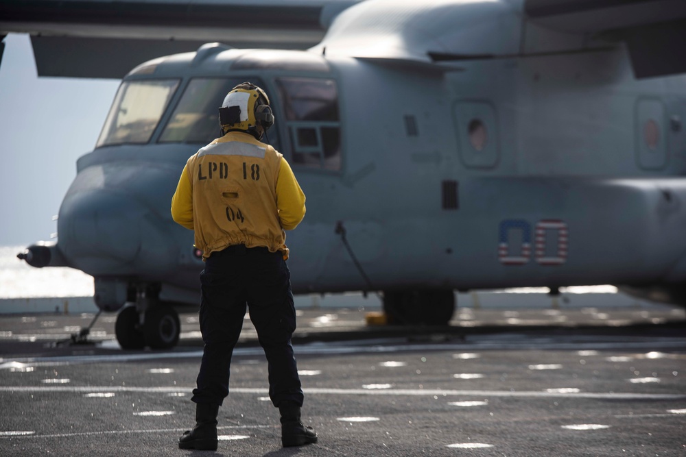 USS New Orleans Flight OPS