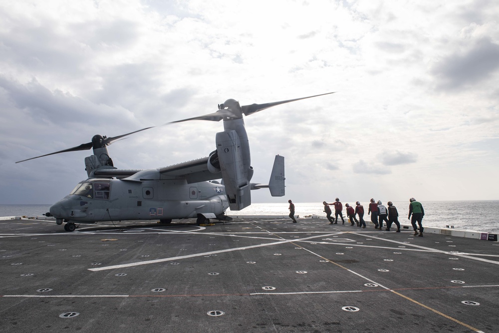 USS New Orleans Flight OPS