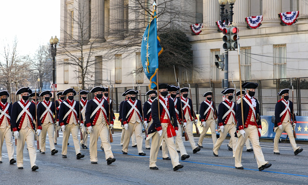 Commander In Chief's Guard march during event