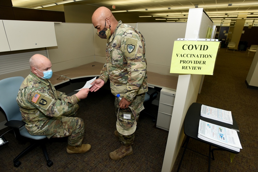 South Carolina National Guard Soldiers receive second COVID19 Moderna vaccination, others receive their first