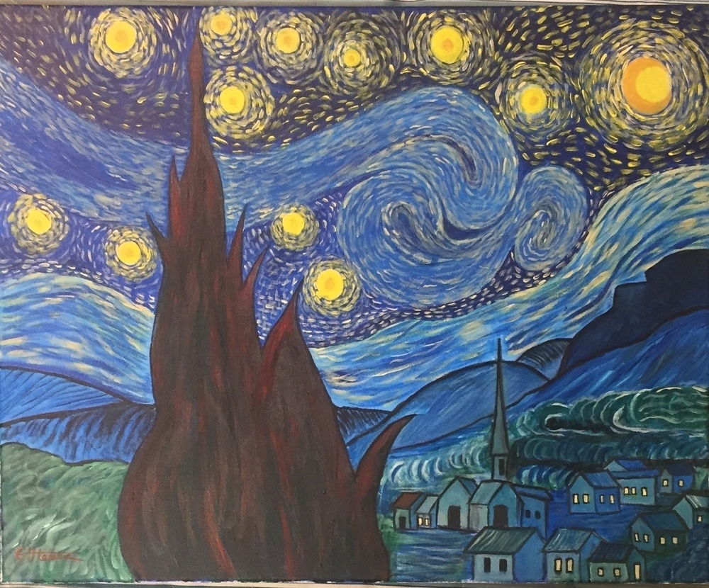 Recovering Soldier transforms blank canvasses into castles, landscapes and a skyscape