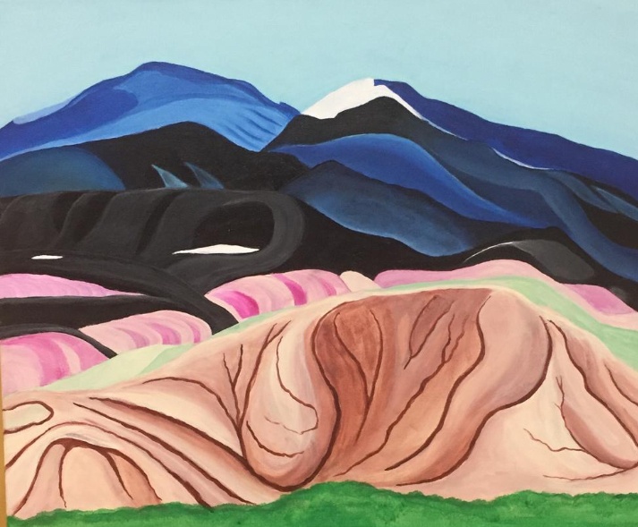 Recovering Soldier transforms blank canvasses into castles, landscapes and a skyscape