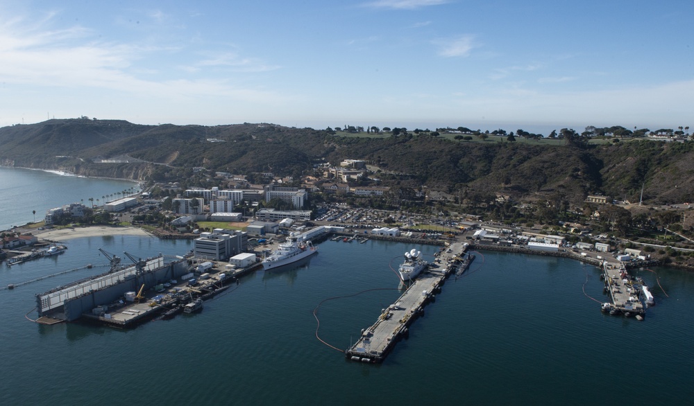 Aerial Photo of Naval Base Point Loma