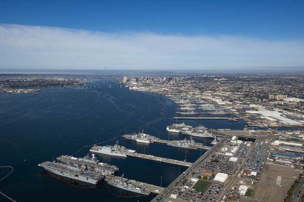 Aerial Photo of Naval Base San Diego