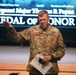 CG Ken Kamper introduces a speech by Medal of Honor winner SGM Thomas Payne